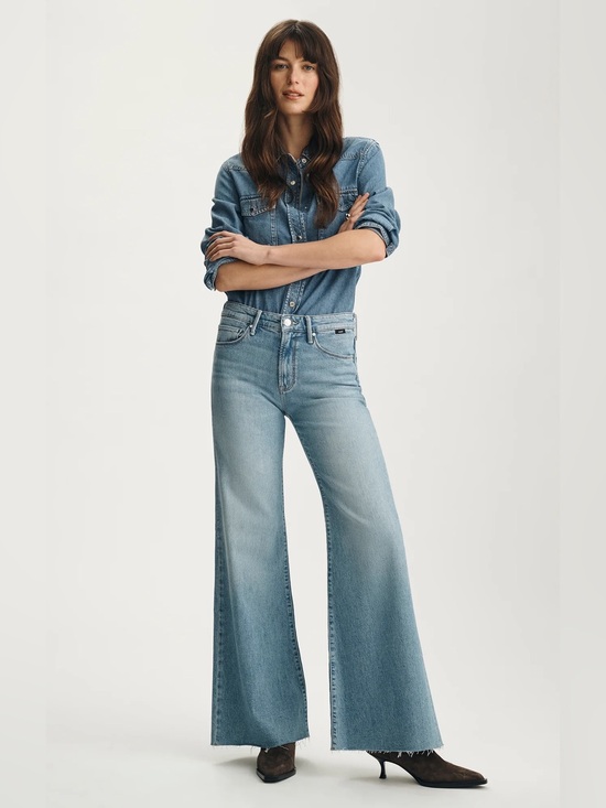 Mavi Denim - Mavi Grace Light Blue High-Rise Wide-Leg Jeans